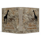 African Safari travel or vacation photo binder