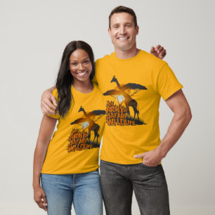 African Safari Wildlife: MajesticGiraffes Beauty  T-Shirt