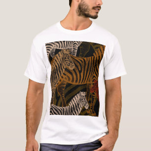 African Safari: Zebra Vintage Design T-Shirt