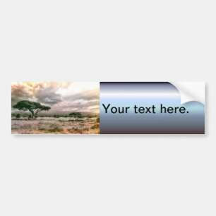 African Sahara Serengeti Savannah National Park Bumper Sticker