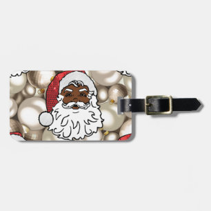 african santa claus luggage tag