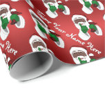 African Santa Clause Christmas Wrapping Paper<br><div class="desc">African Santa Clause Gift Wrapping Paper Black Santa Christmas Wrapping Paper Classic Holiday Gift Paper & Decor Cute African Santa Clause Wrapping Paper Naughty or Nice Holiday Santa Gift Paper & Accessories for Men Women Home & Office Traditional Santa Christmas Paper Ethnic Saint Nick Wrapping Paper Traditional African American Santa...</div>