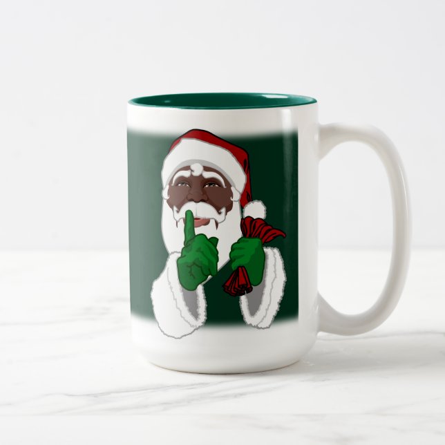 African Santa Mugs Custom Black Santa Cup (Right)