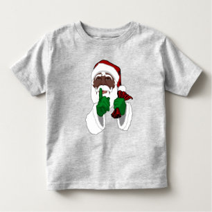 African Santa Shirt Toddler Black Santa Shirt