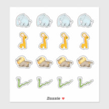 African Savanna Collection Kiss-Cut Stickers