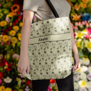 African Savanna Pattern, custom Tote Bag