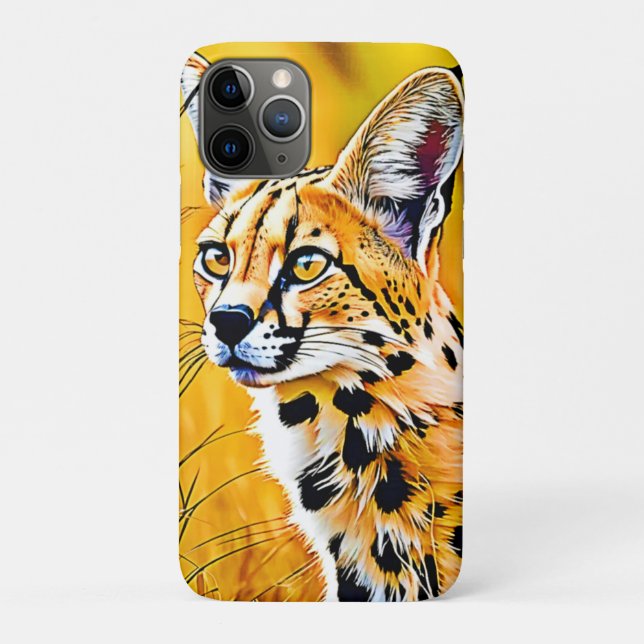 African Serval Art Case-Mate iPhone Case (Back)