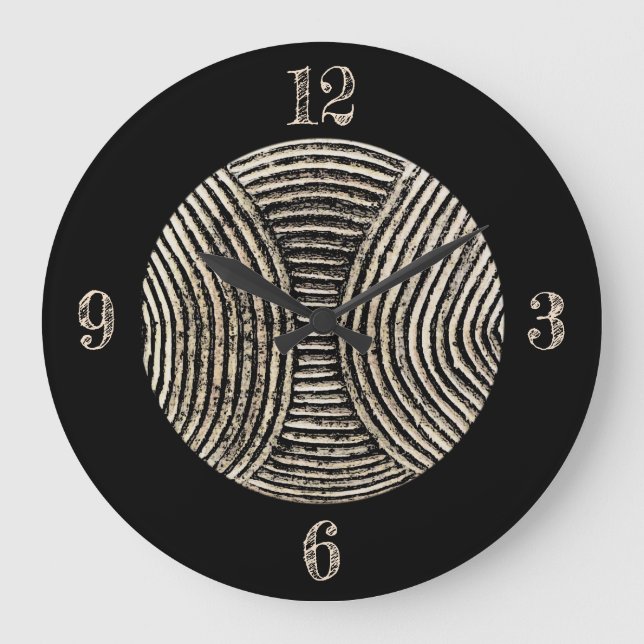 African Shield Clock (Front)