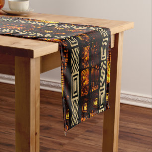 African  short table runner