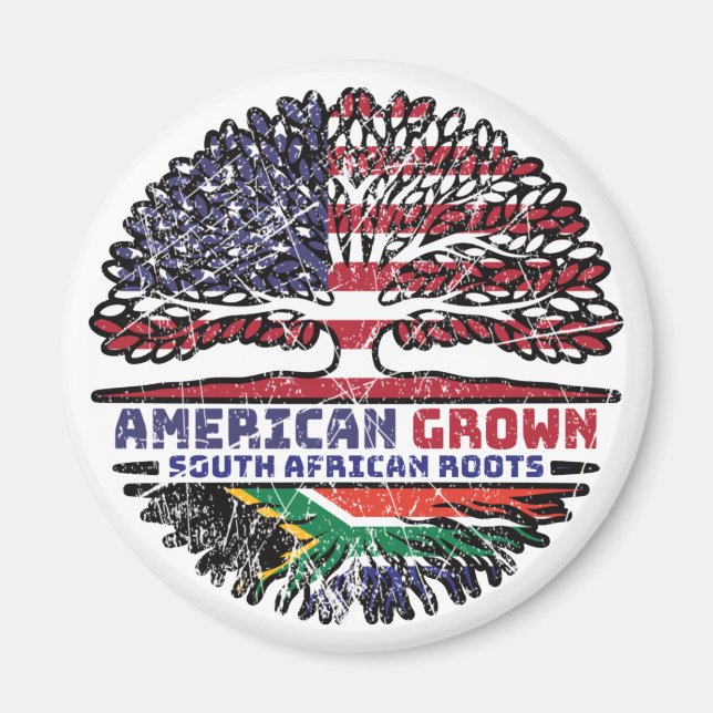 African South Africa US American USA United States Magnet (Front)