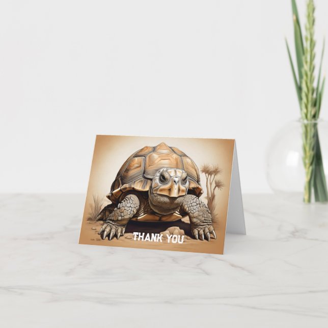 African Spurred tortoise  Card (Front)