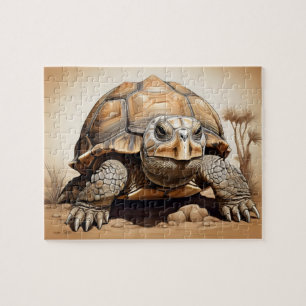African Spurred tortoise Jigsaw Puzzle