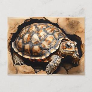 African Spurred tortoise  Postcard