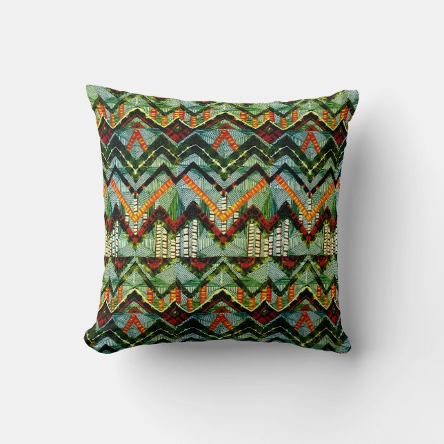 African Style Abstract Design Cushion (Front)