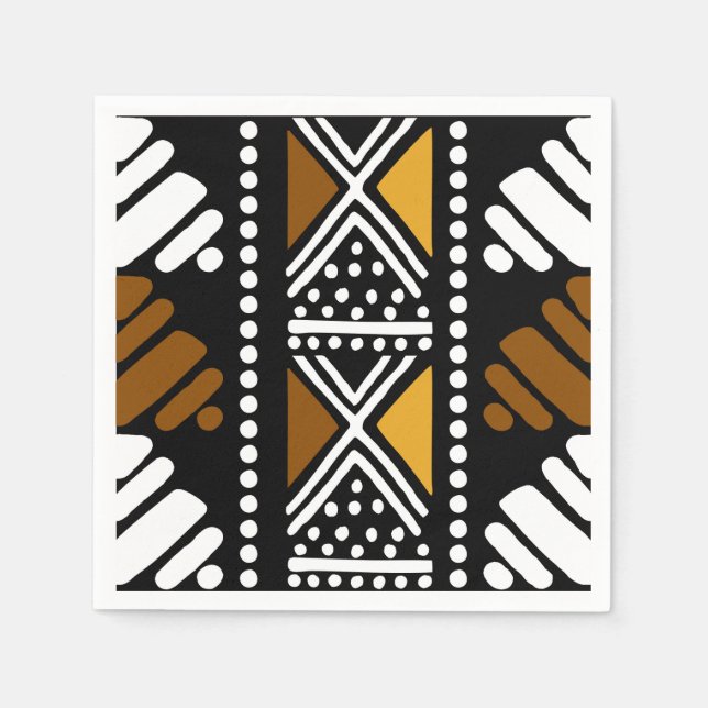 African Style Afrocentric Table Napkins (Front)
