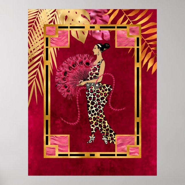 African Style Art Deco Poster (Front)