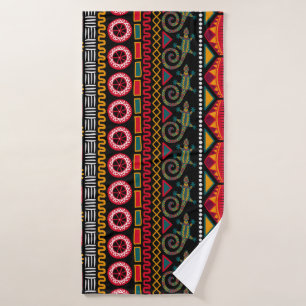 African Style: Decorative Pattern Delight. Bath Towel