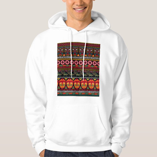 African Style: Decorative Pattern Delight. Hoodie (Front)