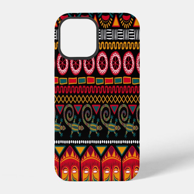 African Style: Decorative Pattern Delight. iPhone Case (Back)