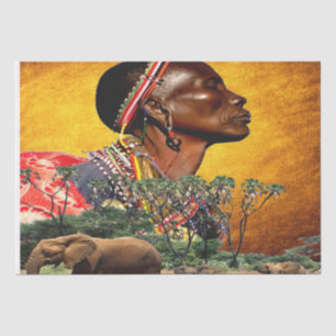 African Style Design Tissue Paper