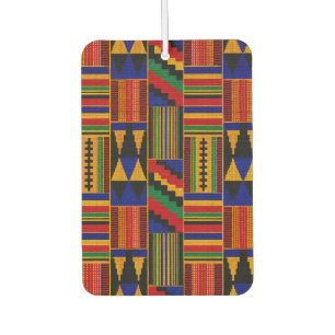 African Style Kente Cloth Car Air Freshener