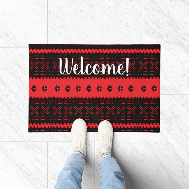 African Style Pattern Personalized Doormat (Indoor)