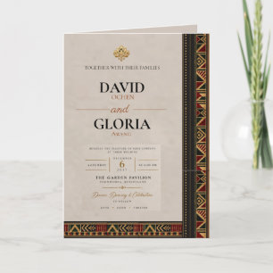 African Style Wedding Card