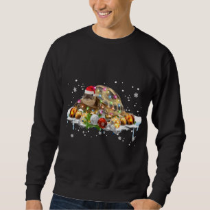 African Sulcata Tortoise Santa Christmas Lovers Xm Sweatshirt