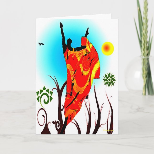 African Summer Dance Card (Front)