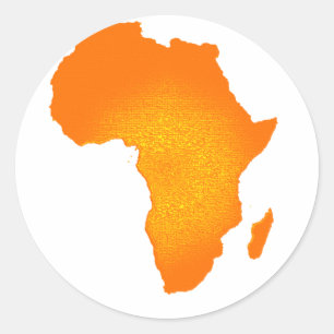 African Sun Classic Round Sticker