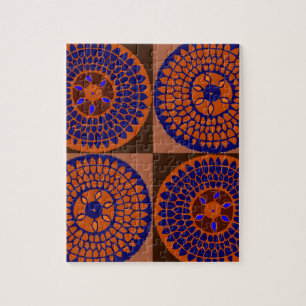African Sunflower Basket Jigsaw Puzzle