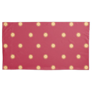 African Sunflower - Scarlet Gold - King Pillow cas Pillowcase