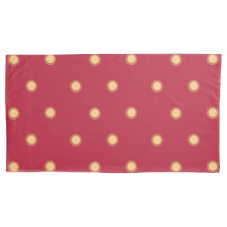 African Sunflower - Scarlet Gold - King Pillow cas Pillowcase