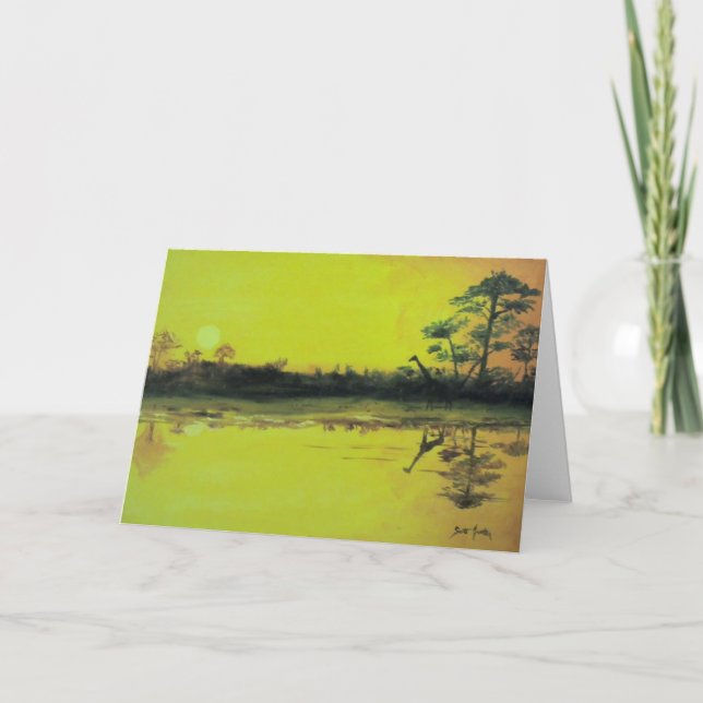 African Sunset Card (Front)