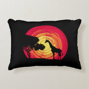 African sunset decorative cushion