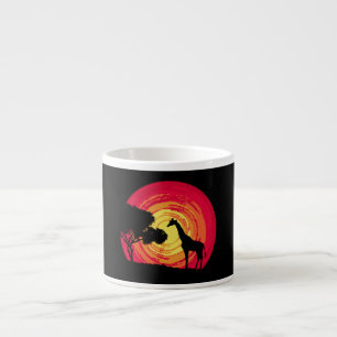 African sunset espresso cup