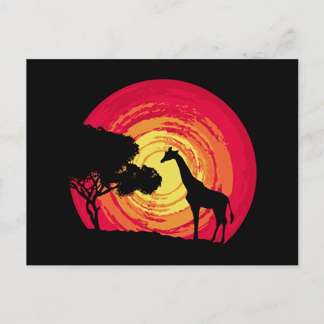 African sunset postcard (Front)