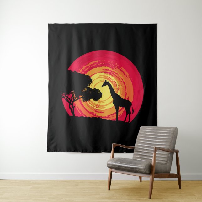 African sunset tapestry (In Situ)