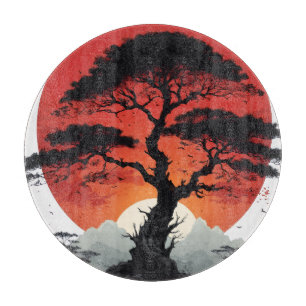 African Sunset Tree Cutting Board