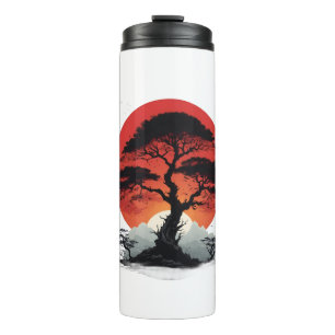 African Sunset Tree Thermal Tumbler