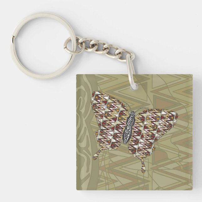 African Swallowtail Acrylic Keychain (Front)