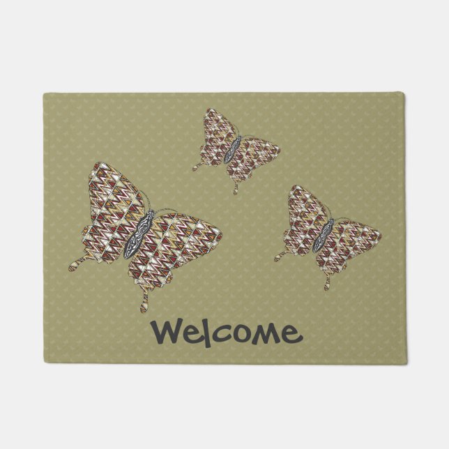 African Swallowtail Doormat (Front)