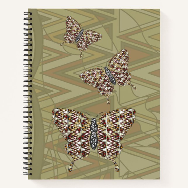 African Swallowtail Spiral Notebook (Front)