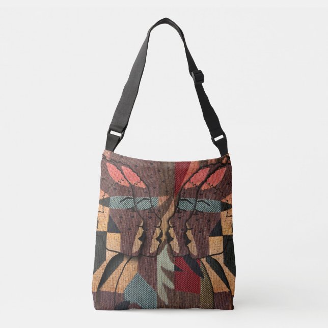 African Tapestry Crossbody Bag (Front)