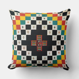 African Textile Design Cushion