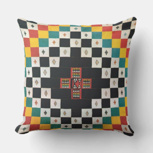 African Textile Design Cushion