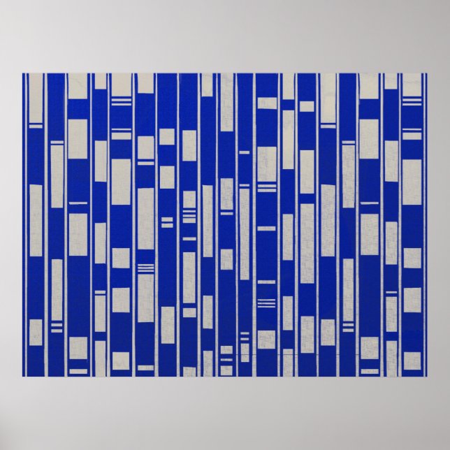 African Textile Inspired Abstract Poster (Front)