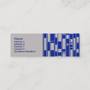African Textile Inspired Abstract - V2 Mini Business Card