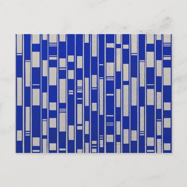 African Textile Inspired Abstract - V2 Postcard (Front)