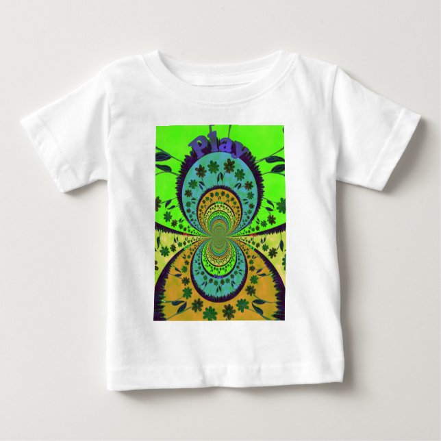 African Traditional Colours Kaleidoscope Floral Ar Baby T-Shirt (Front)
